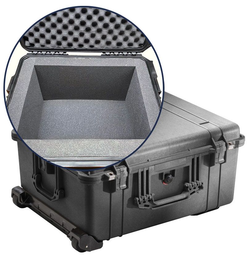 Pelican 1610-FL Large Wheeled Transport Case with 2 Inch Foam Lining